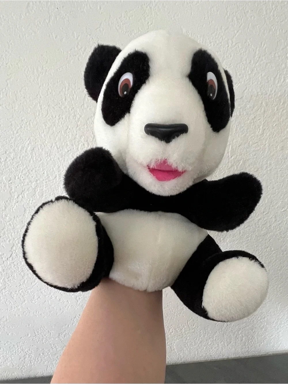 McGraw Hill Math Stuffed Plush Panda Bear‎ “Tu-Tu” Hand Puppet Toy Home School